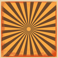 Obraz premium brown and orange rays, gradient as a background for a comic book or a vintage picture, generative AI