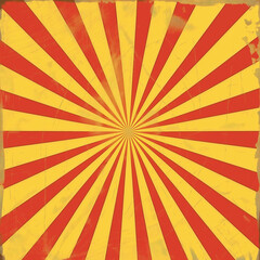 Obraz premium yellow and red rays, gradient as a background for a comic book or a vintage picture, generative AI