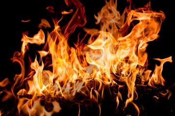 Blaze fire flame texture background. Fire sparks background. Abstract fire flame texture for banner background. Fire flame texture.