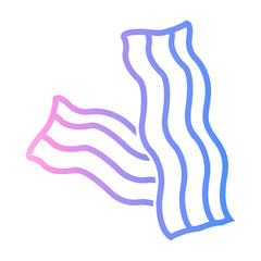 sliced bacon Line Gradient Icon