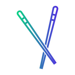 chopsticks Line Gradient Icon