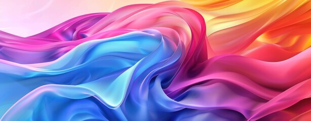 Fototapeta premium Abstract Swirling Colors: A Digital Art Composition