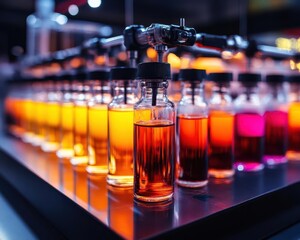 Science fairs, vibrant experiments, dynamic displays, educational excitement