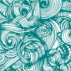 Adobe Illustrator Artwork, Green and white topographic lines contour map background, hand drawn geographic network map