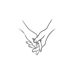 Adobe Illustrator Artwork, Two hands form a symbol of love and care.