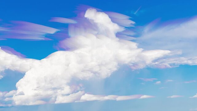 カラフルな入道雲