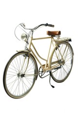 A bicycle with a basket attached to its rear, ideal for carrying goods or personal items