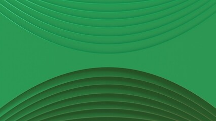 Luxury Green 3D Layered Abstract Background