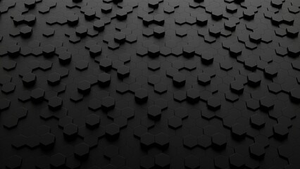Fototapeta premium Abstract Hexagon Honeycomb Background 3D Illustration
