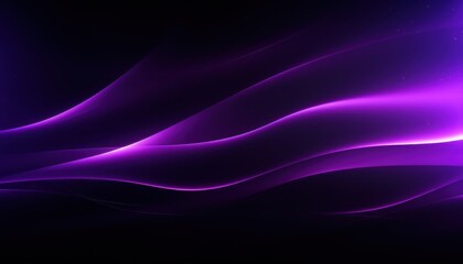 Abstract Purple Waves on a Black Background