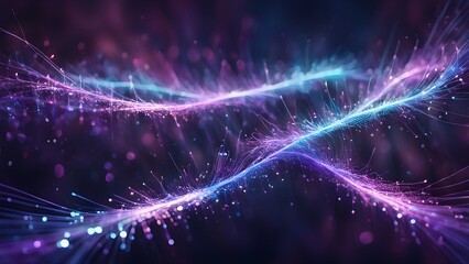 Obraz premium The image is a colorful, abstract representation of a wave