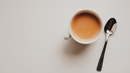 cup of coffee with spoon
