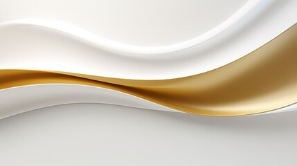 Abstract background with gold and white wavy lines.