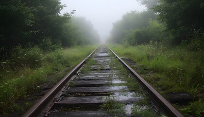 Obraz premium rainy day scene wallpaper