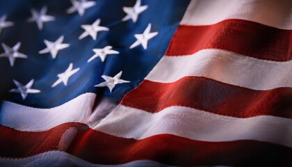 Obraz premium American Flag Waving in the Wind