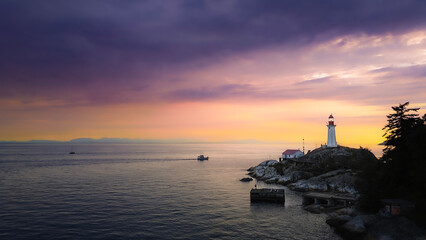 Sunset and the lighthouse!