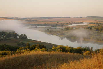 mist over the river