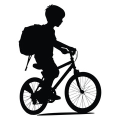 Obraz premium Baby kids bicycle silhouette