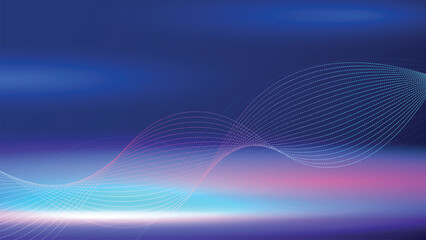Abstract technology lines mesh background. Dark blue Futuristic technology concept background