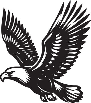 recommend clip art: Flying Bald Eagle black and white Silhouette vector, eagle silhouette, fliying bird silhouette