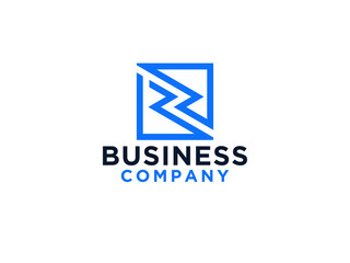 Abstract Initial Letter Z Logo. Linear Geometric Style isolated on White Background. Usable for Business and Technology Logos.