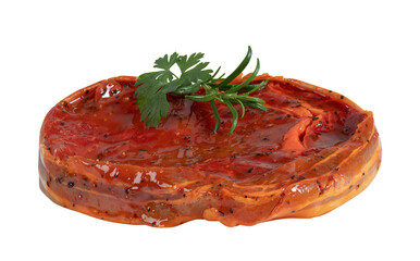 beef steak slice cut out isolated transparent background