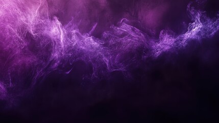 Fototapeta premium Abstract purple and black smoke-like texture with a mystical atmosphere.