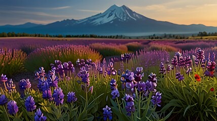 sunrise in the mountains