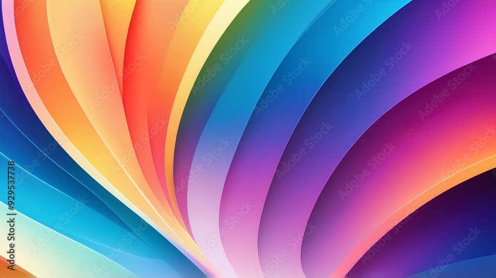 Poster abstract wavy background. abstract vibrant gradient wallpaper. colorful wavy gradient background. wa