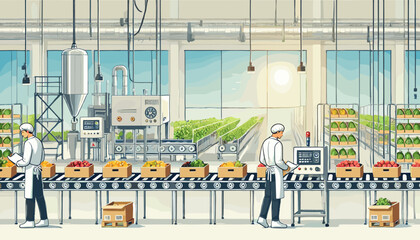 Concept vector illustration of business situation.	
