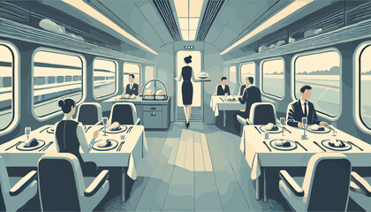 Concept vector illustration of business situation.	
