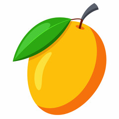 mango cartoon isolated on white, mango vector illustration, mango vector art, mango berry silhouette, food icon, mangos line art, eps