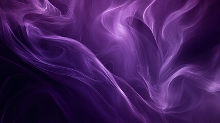 Obraz premium Abstract purple swirling patterns creating a mystical and calming atmosphere.