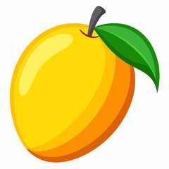mango cartoon isolated on white, mango vector illustration, mango vector art, mango berry silhouette, food icon, mangos line art, eps