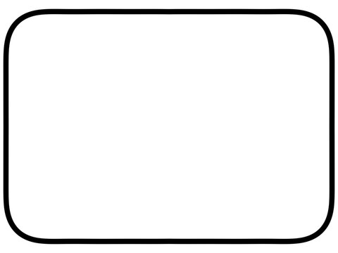 Black rectangular border with curved corners