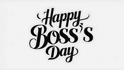 Boss Day, Poster, Banner, typography, Boss Day Poster, calligraphy, Boss Day Banner, text, Social Media Poster, Happy Boss Day,
