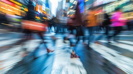 Fototapeta premium City Life Blurred Motion