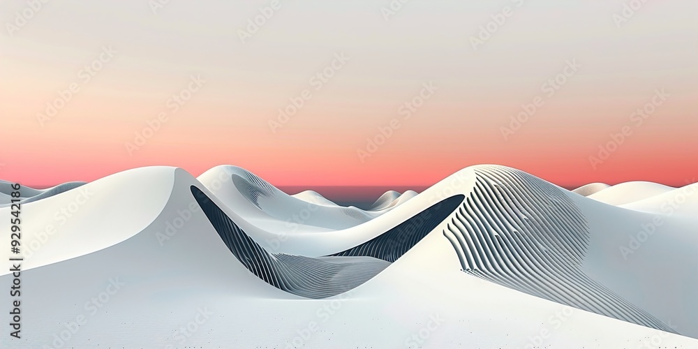 Wall mural background with wave