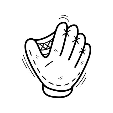 recommend clip art: Hand Drawn Baseball Glove Illustration. Doodle Vector. Isolated on White Background - EPS 10 Vector