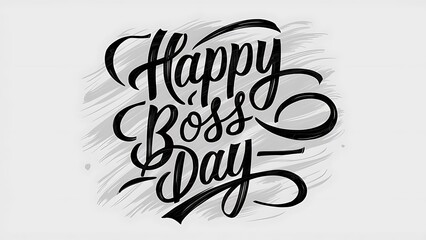 Naklejka premium Boss Day, Celebrate Leadership and. Happy Boss Day, Banner, Boss Day Poster, Happy Boss Day Poster, 