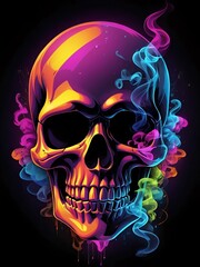Neon Skull
