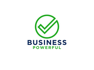 Approved Icon Line. Check Mark with Circle Shape Sparkle Sticker Label isolated on White Background.