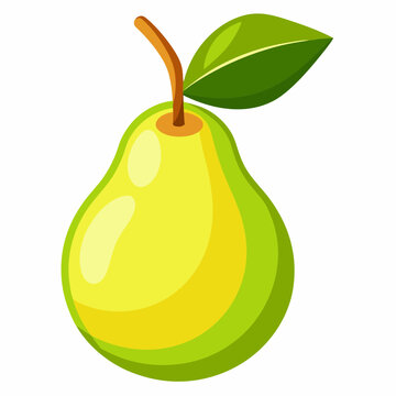 recommend clip art: Pear cartoon isolated on white, pear vector illustration, pear vector art, pear silhouette, food icon, pears line art, eps
                    