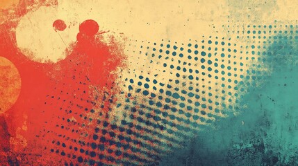 Vintage halftone grunge paper texture copy space background