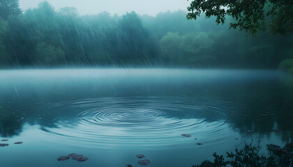 rainy day scene wallpaper