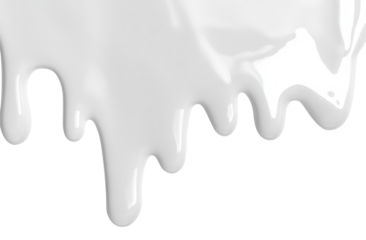 Spilled milk puddle isolated on white background and texture, top view
