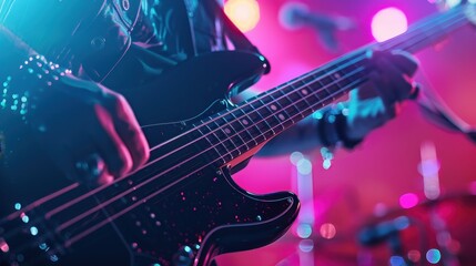 Obraz premium Attend a Concert: Discover local evening concerts and enjoy live music. Whether it's a grand venue or a cozy club, an evening of music makes for a fantastic night out. 