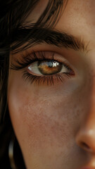Fototapeta premium Close-Up of a Man's Eye with Intense Gaze