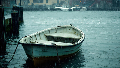 Obraz premium rainy day scene wallpaper