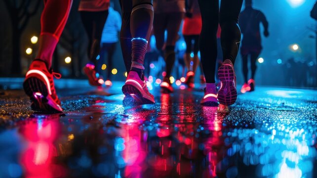 Night Run or Walk: Participate in a night run or walk event, complete with glowing accessories and reflective gear, for an exciting and active evening out.
